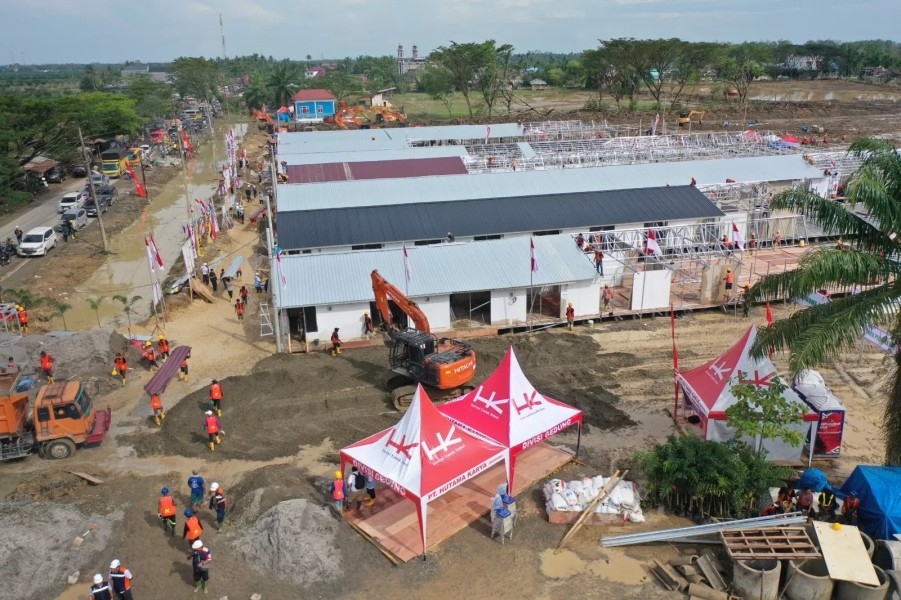 Adhi Karya Genjot Pembangunan Huntara Cepat untuk Pemulihan Aceh Tamiang Pascabencana