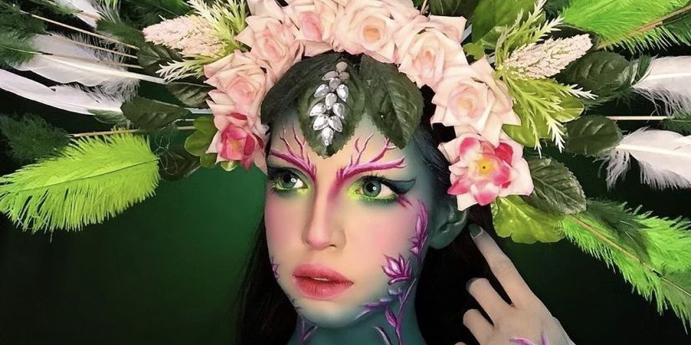 Inspirasi Floral Eye Makeup Artsy Magical Cantik Unik Kekinian