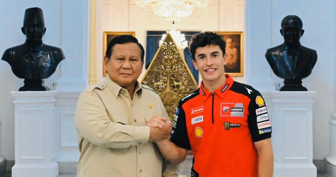 Marc Marquez Bertemu Prabowo Jelang MotoGP Mandalika 2025