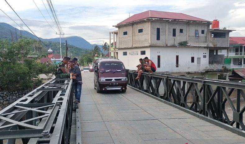 Jembatan Bailey Bireuen Rampung Warga Kembali Melintas Aman
