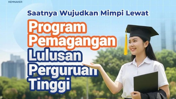 Magang Kemnaker 2025 Resmi Dibuka, Simak Jadwal dan Cara Daftarnya
