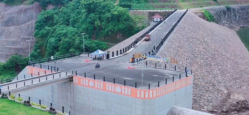 Bendungan Tamblang Garapan PTPP Resmi Rampung, Bendungan Inti Aspal Pertama di Indonesia dan Asia Tenggara