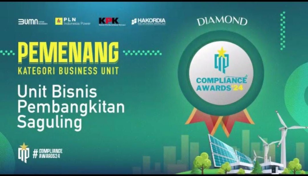 Integritas Unggul, UBP Saguling Raih Penghargaan di Hari Anti Korupsi Sedunia 2024 PLN Indonesia Power