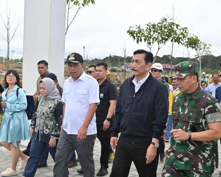Luhut dan Satryo Tinjau Food Estate dan TSTH2, Diterima Antusias oleh Bupati Humbahas