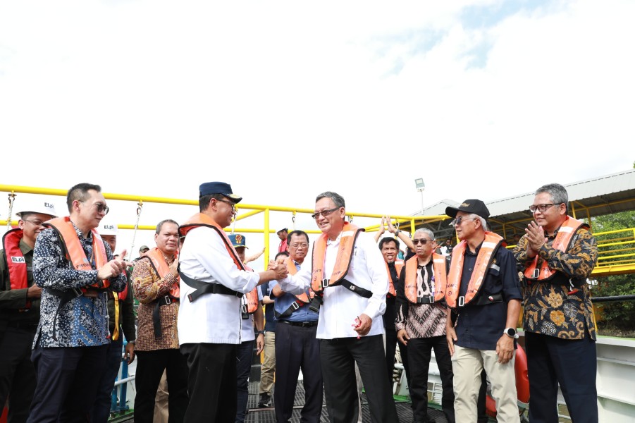 Menteri ESDM Tanda Tangani Peresmian Kapal Dual Fuel Pertamina Hulu Mahakam