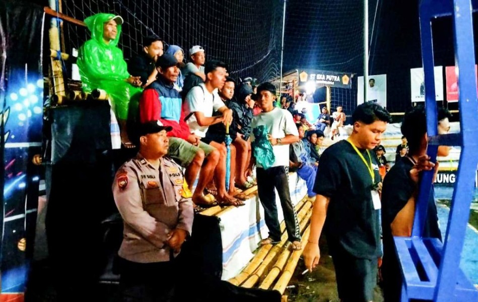 Sinergi Pengamanan Turnamen Voli Perkuat Keamanan Desa Batununggul Nusa Penida