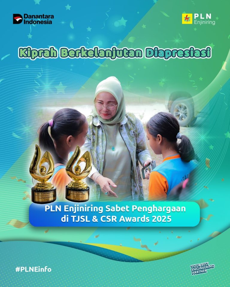 Kiprah ESG Diapresiasi, PLN Enjiniring Sabet Penghargaan di TJSL & CSR Awards 2025