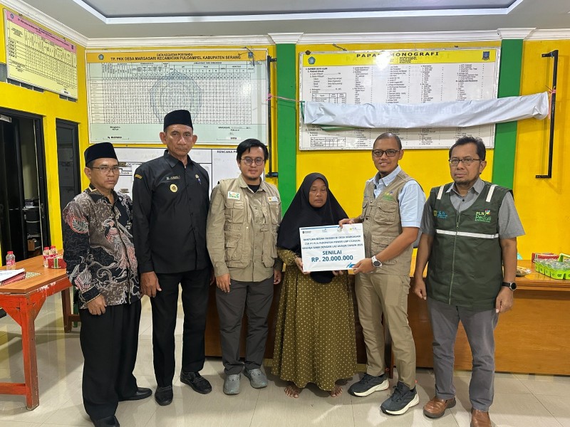 Wujud Nyata PLN Hadir untuk Rakyat, UBP Cilegon Salurkan Bantuan Bedah Rumah di Margasari