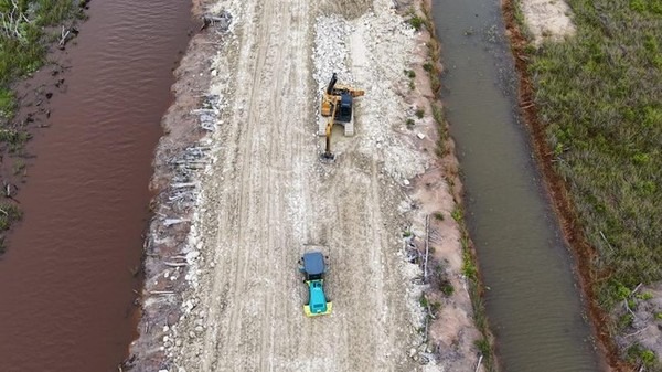 Pembangunan Infrastruktur Food Estate Wayam Merauke Dikebut