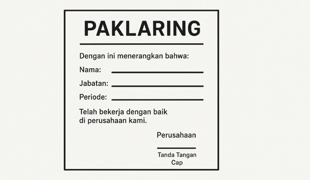 Paklaring adalah Fungsi, Cara Membuat, dan Contohnya