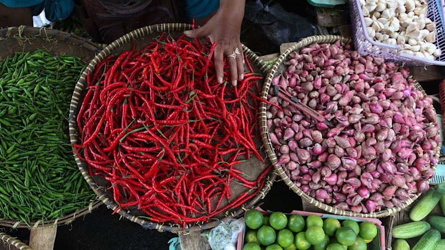 Harga Pangan Nasional Terbaru Februari Cabai Rawit Tinggi Beras Dan Daging Stabil