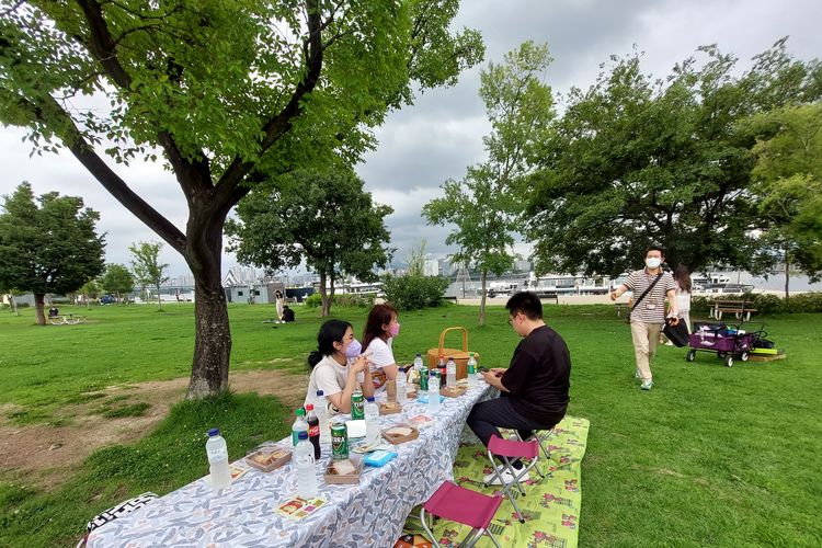 Piknik Seru di Taman Hangang Korea