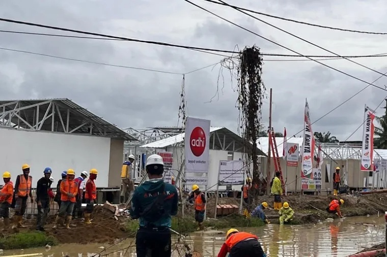 Danantara Kerahkan Tim 24 Jam Bangun Huntara Aceh Tamiang
