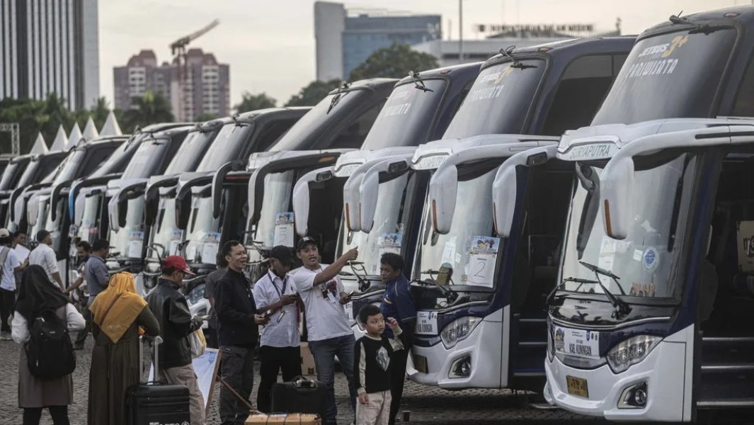 Bus Gratis Transportasi Dorong Pemudik Motor Beralih Moda Aman Lebaran 2026 Nasional Indonesia