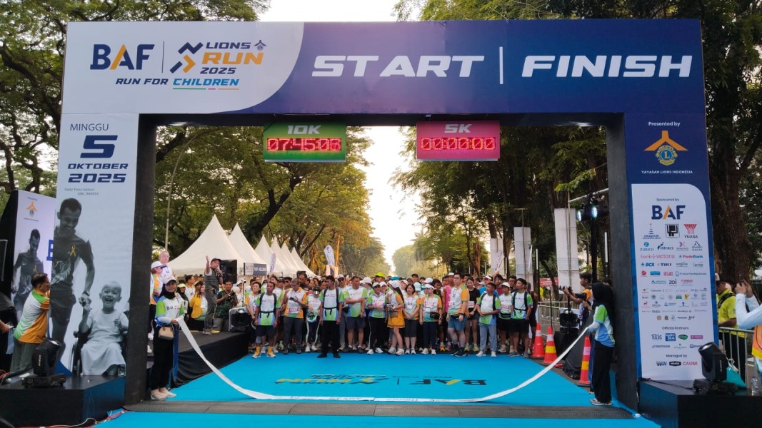 Ribuan Pelari Ramaikan BAF Lions Run 2025, Dukung Anak-anak Pejuang Kanker