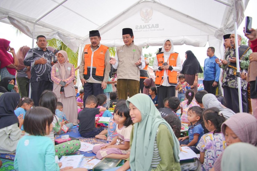 TPK BKKBN Hadir Pulihkan Psikologis Anak, Perempuan, Lansia Terdampak Bencana