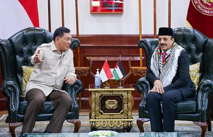 Menhan Sjafrie Terima Kunjungan Dubes Palestina, Perkuat Solidaritas dan Kerja Sama Strategis