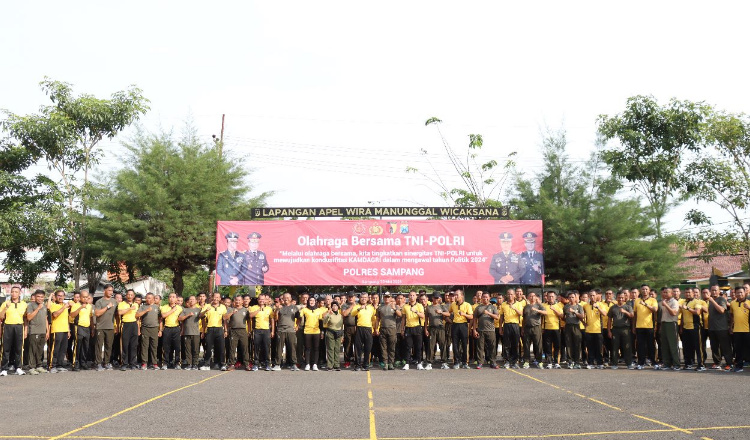 Tingkatkan Sinergitas TNI Polri di Sampang Melalui Olahraga Bersama