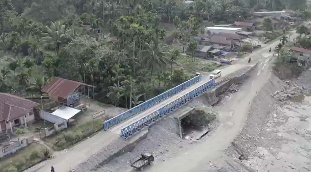Jalur Logistik Gayo Lues Kembali Pulih: Hutama Karya Tuntaskan Pembangunan Jembatan Darurat Aih Bobo