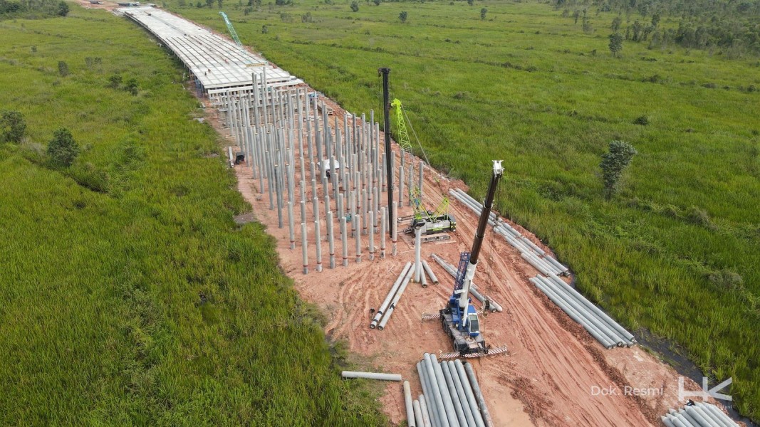 Hutama Karya Percepat Pembangunan Tol Palembang-Betung, Siap Dukung Arus Mudik 2025
