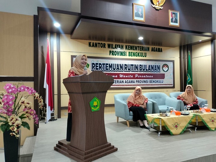 DWP Kanwil Kemenag Bengkulu Gelar Pertemuan Bulanan Dan Tausiyah Sambut Ramadhan