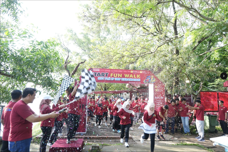 PLN Indonesia Power Keramasan Gelar Fun Walk 2026, Dorong Gaya Hidup Sehat dan Produktif