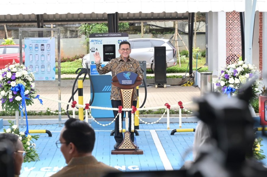 Kolaborasi PLN dan Kementerian Perdagangan Hadirkan SPKLU Ultra Fast Charging