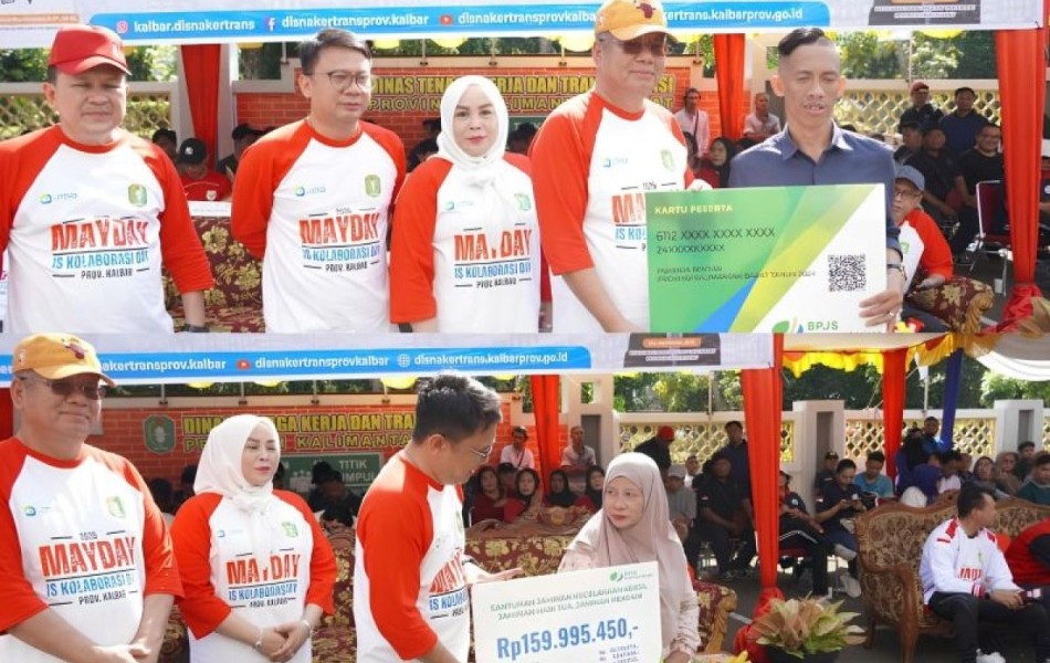 BPJS Ketenagakerjaan Bagikan Bantuan Sembako untuk Pekerja dalam Peringatan May Day 2025