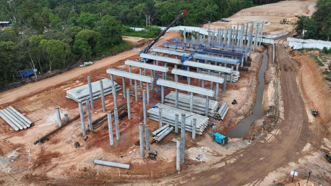 Progres Tol Betung Jambi Seksi IV Mencapai 68 Persen, Hutama Karya Percepat Pembangunan Rest Area dan Foodcourt