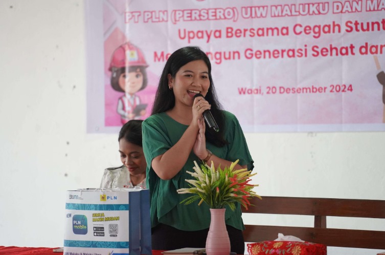 Srikandi PLN UIW MMU Dorong Pencegahan Stunting di Desa Waai untuk Generasi Sehat