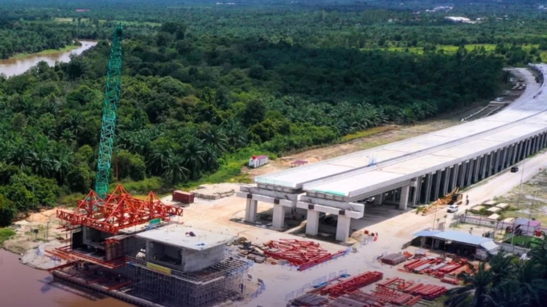 Hutama Karya Genjot Tol Pekanbaru Rengat 57 Persen
