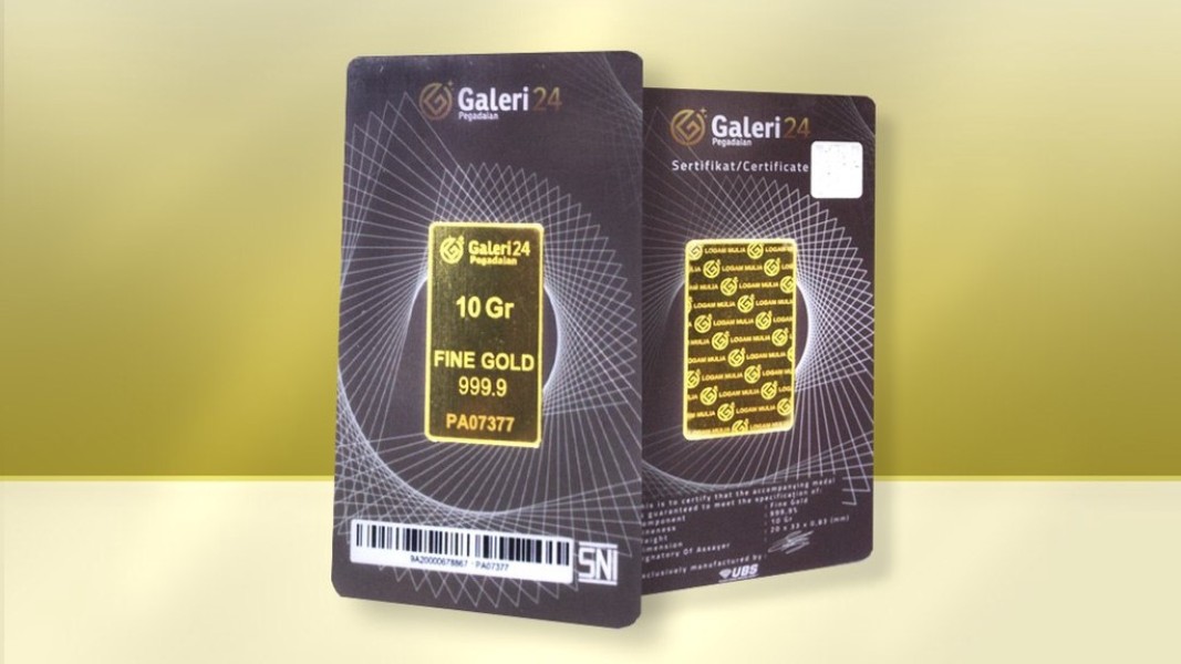 Update Harga Emas Pegadaian Galeri24 dan UBS Hari Ini 1 Gram Rp2.443.000