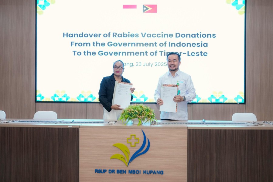 Kemenkes Kirim VAR Dukung Timor Leste Cegah Rabies