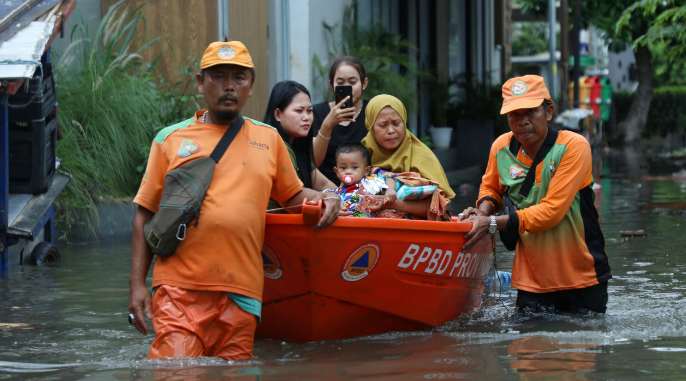 Ketersediaan Bantuan Logistik Dijamin BNPB untuk Korban Banjir di Jakarta Selatan