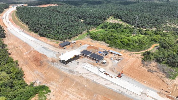 Progres Proyek Tol Betung Tempino Jambi untuk Distribusi Pangan