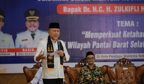 Zulhas Dorong Peran Kota Subulussalam Perkuat Rantai Pasok Aceh Sumut Nasional Pangan
