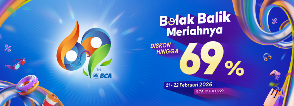 BCA Tebar Promo Besar di HUT Ke-69, Diskon Hingga 69 Persen di Banyak Merchant
