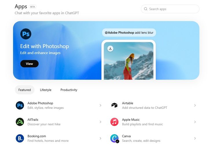 ChatGPT Rilis App Directory Akses Aplikasi Langsung Dalam Chatbot