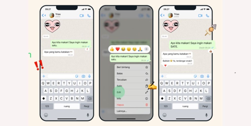 4 Cara Edit Pesan di WhatsApp untuk Android, iPhone, dan Desktop