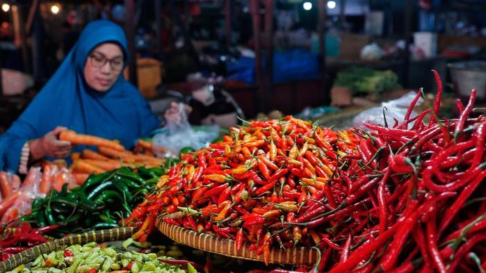 Harga Cabai Naik, Beras Turun, Pasokan Sembako Terpantau Stabil