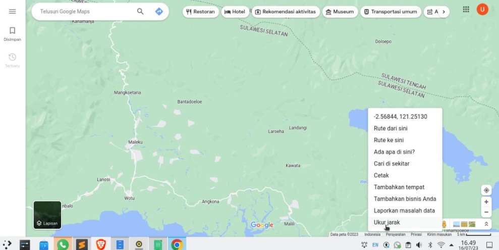 Cara ukur Jarak di Google Map dengan Mudah