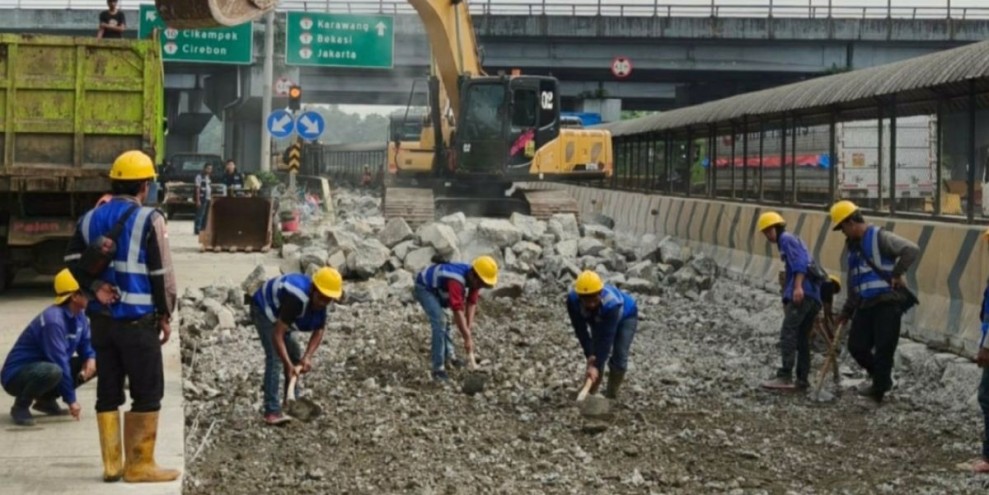 Jasa Marga Lakukan Rekonstruksi Jalan Tol, GT Kalihurip Utama Ditutup Sementara